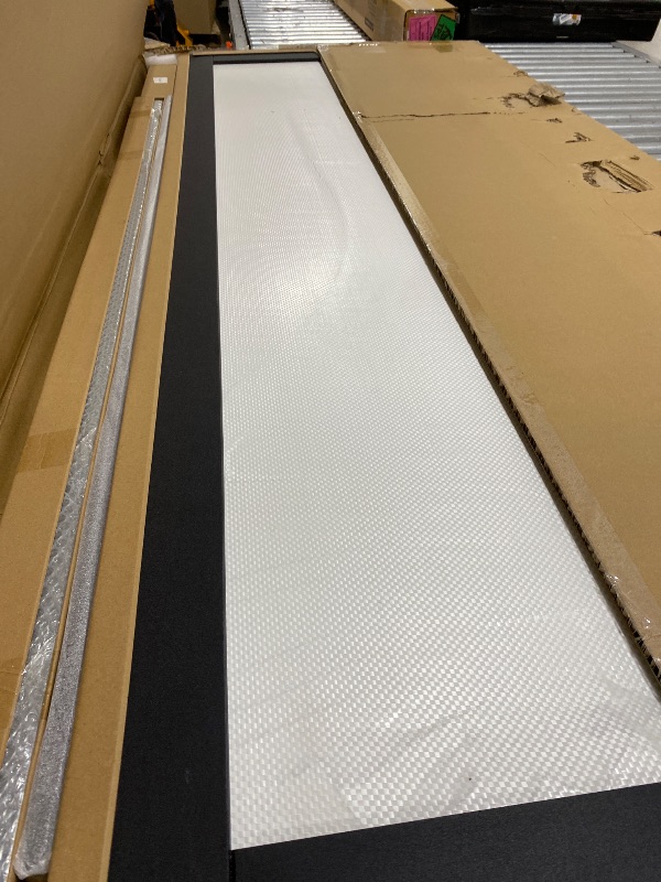 Photo 1 of BARNSMITH 60x80" Sliding Closet Door, 5-Panels Preassembled Frosted Glass Door Panel with Hardware Kits & Matching Fascia, MDF Covered with Water-Proof & Anti-Scratch PVC Surface, Black