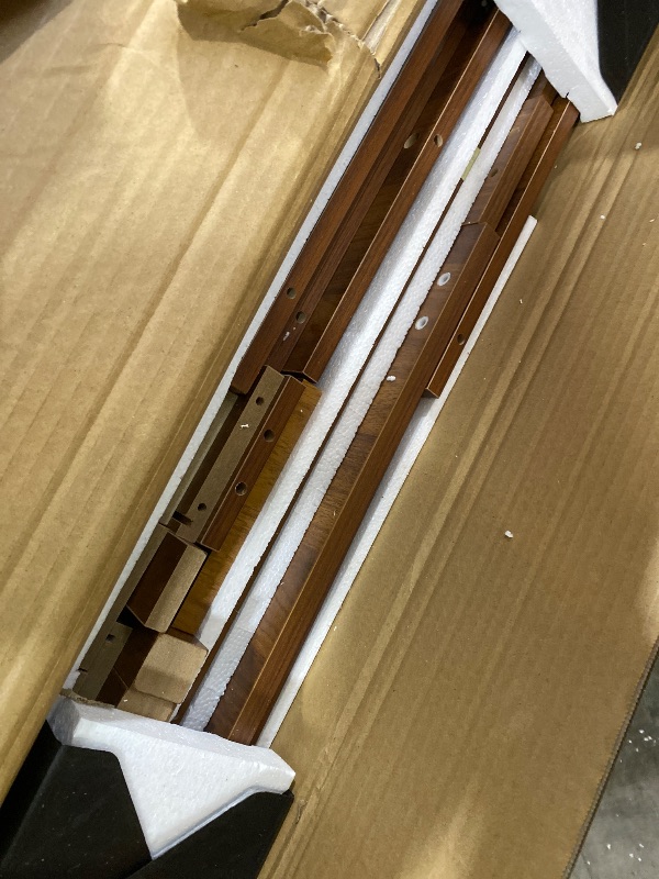 Photo 1 of Arulvmrn Makeup Vanity Desk with Mirror and Lights, 43.3'' Glass Tabletop Vanity Table with 5 Drawers & Shelves,Big Vanity Set for Bedroom, Walnut