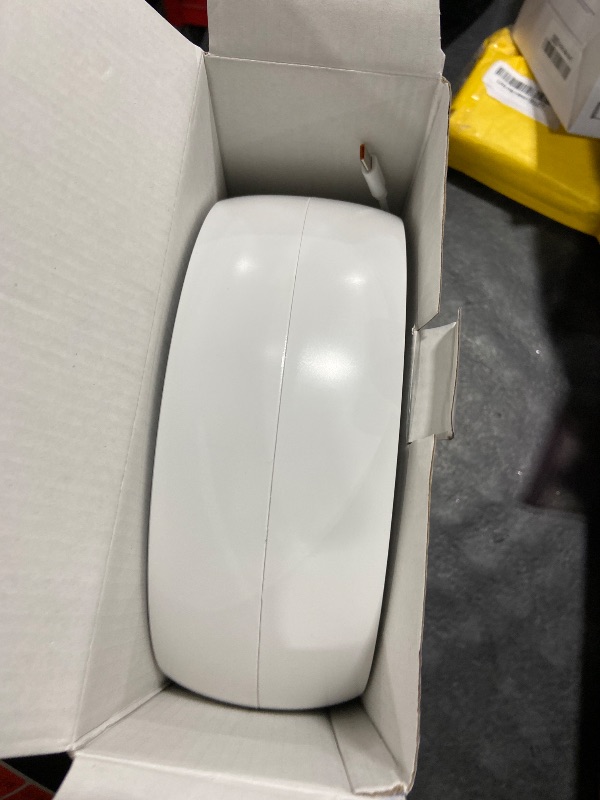 Photo 1 of Smart Table Lamp with 4-in-1 Wireless Charger, Night Light, Bluetooth Speaker, Alarm Clock, App Control, Office, Bedroom, Home Decor (White)