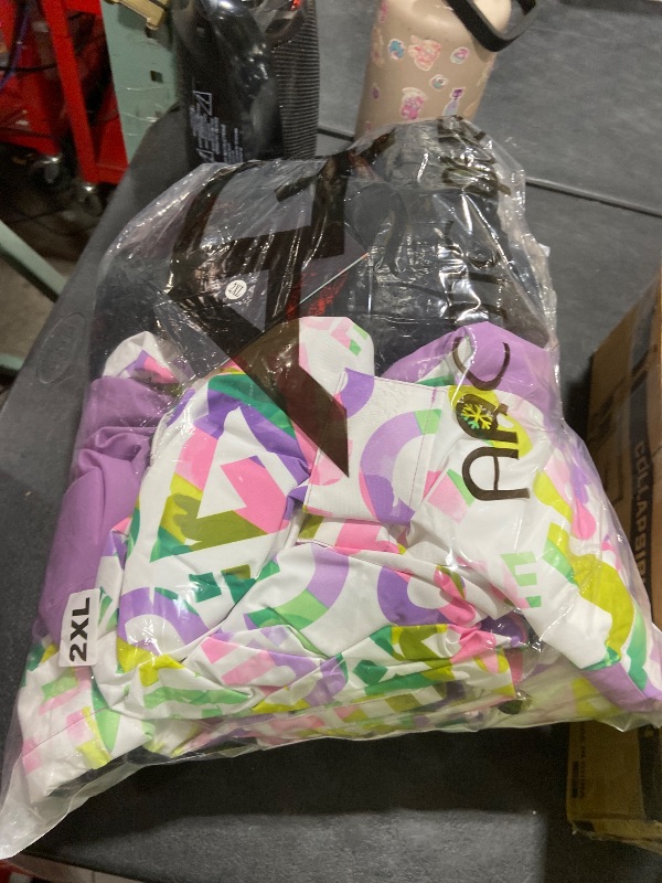 Photo 1 of WOWULOVELY Women's Winter Skisuit Waterproof Windproof Ski Jacket and Pants Insulated Snowsuit Snowboarding Coat (335,Black 2XL)