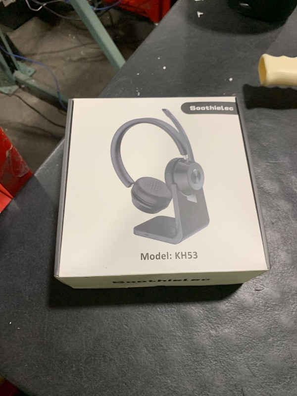 Photo 1 of (Upgraded Version) Wireless Headset, Bluetooth Headset with Noise Cancelling Microphone, Best Headphones with Mic Mute & USB Dongle for PC/Computer/Laptop/Cell Phones/Remote Work/Call Center