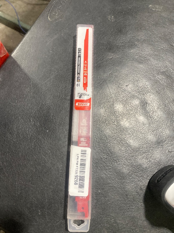 Photo 1 of 10 Pack 12Inch 8/14TPI Reciprocating Saw Blades for Wood and Nail-Embedded Wood Demolition, Metal Cutting for 1/8-3/8 Medium Metals and PVC Pallets etc.- Compatible with Diablo Bi-Metal Sawzall Blades