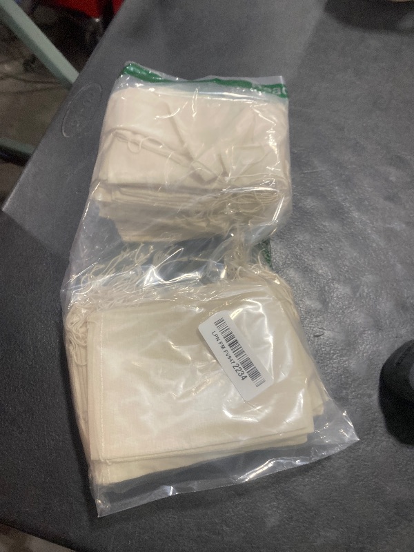 Photo 1 of Celestial Gifts Muslin Bags 100pcs 4x6, 100% Cotton Drawstring Bags for Party Favors, Parts, Cowboy Cofee and Spices - Made in USA (Natural Hem & Drawstring)