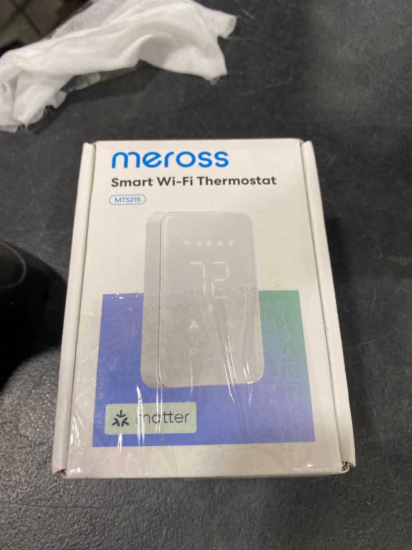 Photo 1 of meross Matter Smart Thermostat for Electric Baseboard Heater, Works with Alexa, HomeKit, Google, SmartThings, Programmable WiFi Thermostat for House, Energy Saving, App & Voice Control for Smart Home
