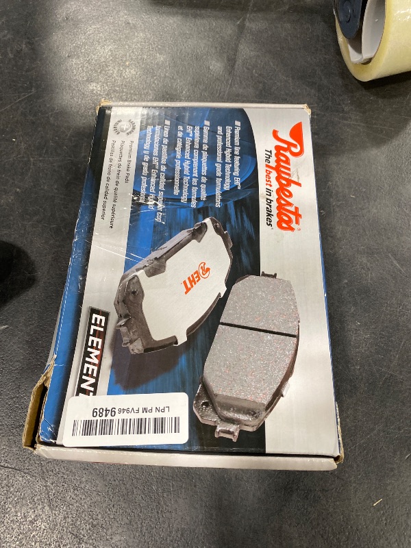 Photo 1 of Raybestos Element3 EHTTM Replacement Front Ceramic Brake Pad Set for Select Nissan 720/D21/Frontier/Pathfinder/Pickup/Van and Subaru SVX Model Years (EHT333H)