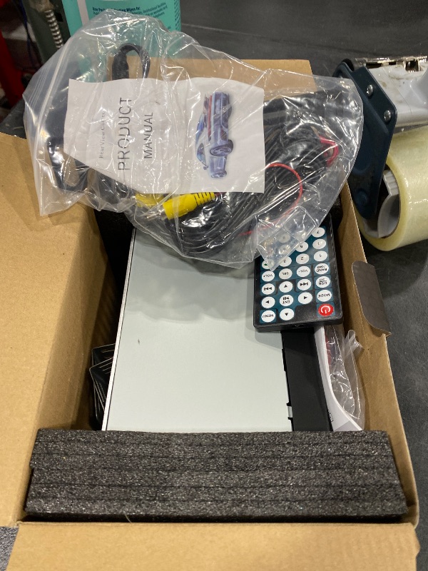 Photo 1 of Double Din Car Stereo Receiver - ABSOSO 7 Inch Wireless CarPlay Android Auto Touchscreen for Car - Bluetooth Backup Camera Type-C PD3.0 Fast Charge 4.2 CHN 2 Subwoofers Outputs AM FM Radio