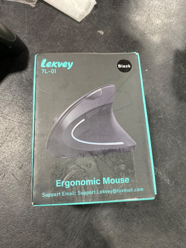Photo 1 of Ergonomic Mouse, LEKVEY Vertical Wireless Mouse - Rechargeable 2.4G Optical Vertical Mice : 3 Adjustable DPI 800/1200/1600 Levels 6 Buttons, for Laptop, Mac, PC, Computer, Desktop, Notebook etc, Black
