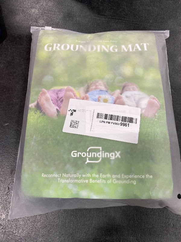 Photo 1 of Grounding Mat for Bed, Grounding Pad for Sleeping, Tear-Resistant PU Leather Grounding Mattress with Cord (27"x60", Queen, Charcoal)