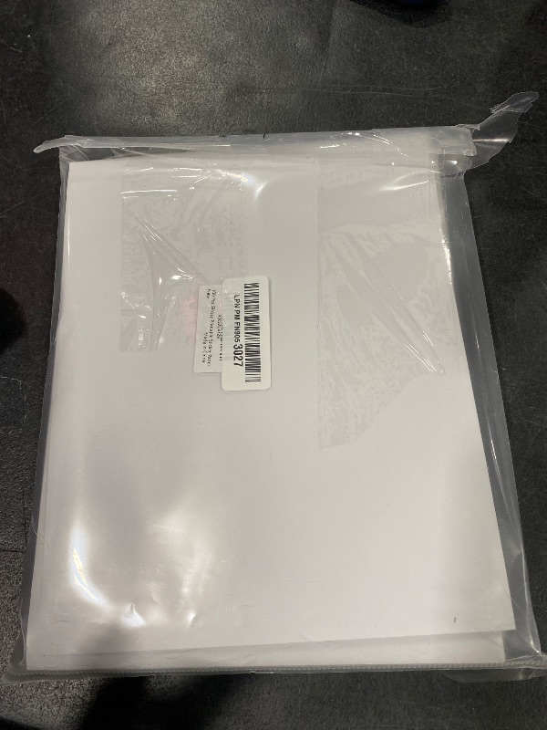 Photo 1 of 100 PCS Sticker Paper for Inkjet Printer, Printable Vinyl Sticker Paper Dries Quickly Vivid Colors, 8.5"x11" Tear Resistant Printable Vinyl, Glossy White, Inkjet & Laser Printer