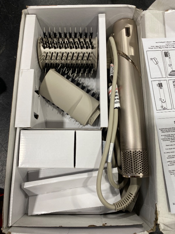 Photo 1 of Shark HD430REF (Refurbished) FlexStyle Air Styling & Drying System, Powerful Hair Dryer Brush & Multi-Styler with Auto-Wrap Curlers, Paddle Brush, Oval Brush, Concentrator Attachment, Stone (Renewed)