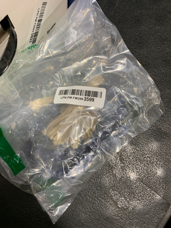 Photo 1 of Handcrafted Farmhouse Wooden Decorative Beads Garland, Table Tray Boho Wood Beads with Tassel, Small Rustic Antique Decor for Home and Events (32" Rustic Blue)