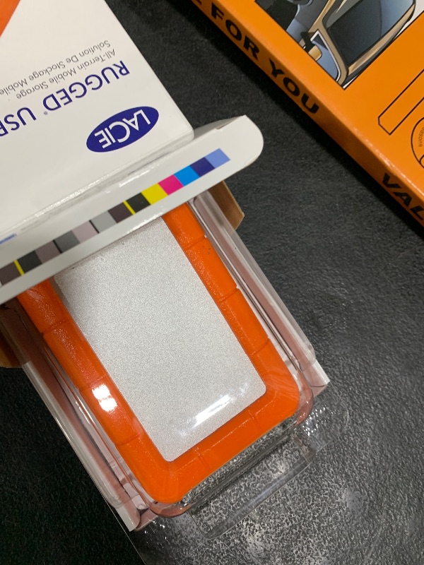 Photo 1 of LaCie Rugged USB-C, 5TB, Portable External Hard Drive, Drop, Shock, Dust, Rain Resistant, for Mac & PC (STFR5000800)