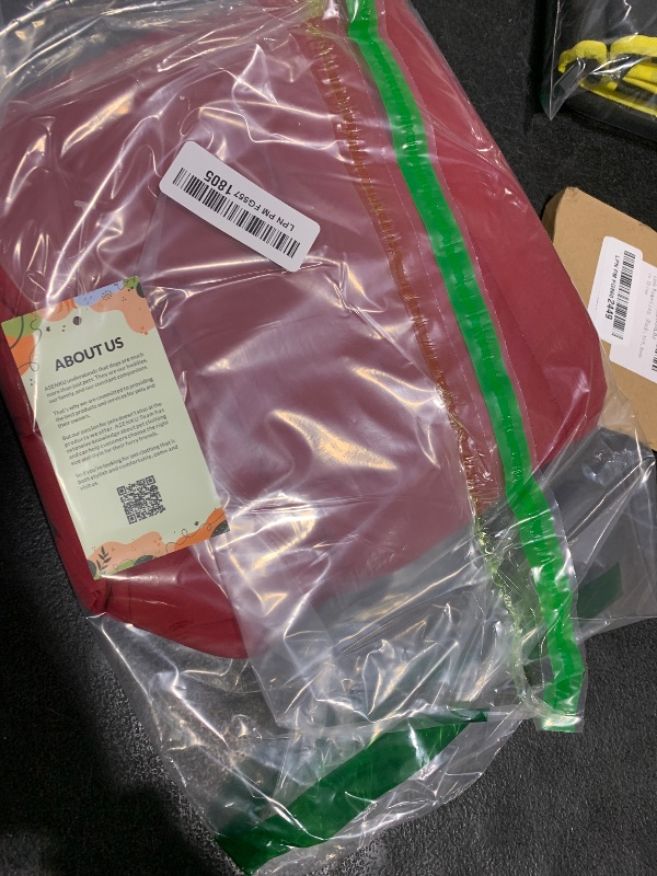 Photo 1 of ASENKU Dog Winter Coat - Waterproof Windproof Dog Jacket, Warm Snowproof Doggie Puffer Vest for Cold Weather, Lightweight Snow Coats for Small Medium Large Dogs(L, Red)