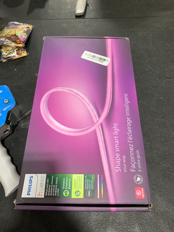Photo 1 of Philips Hue White & Color Ambiance Outdoor LightStrip 5m/16ft (Requires Hue Hub, Works with Amazon Alexa Apple HomeKit and Google Assistant) (530931)