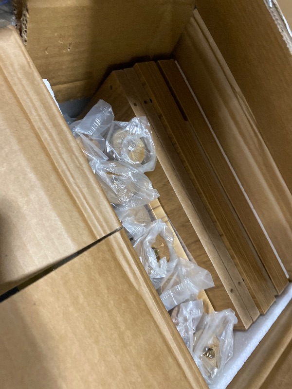 Photo 1 of LAATOOREE Nightstands Set of 2, Small Size Side End Table, Bedside Table with Fluted Door, Solid Wood Feet; for Bedroom, Small Bed