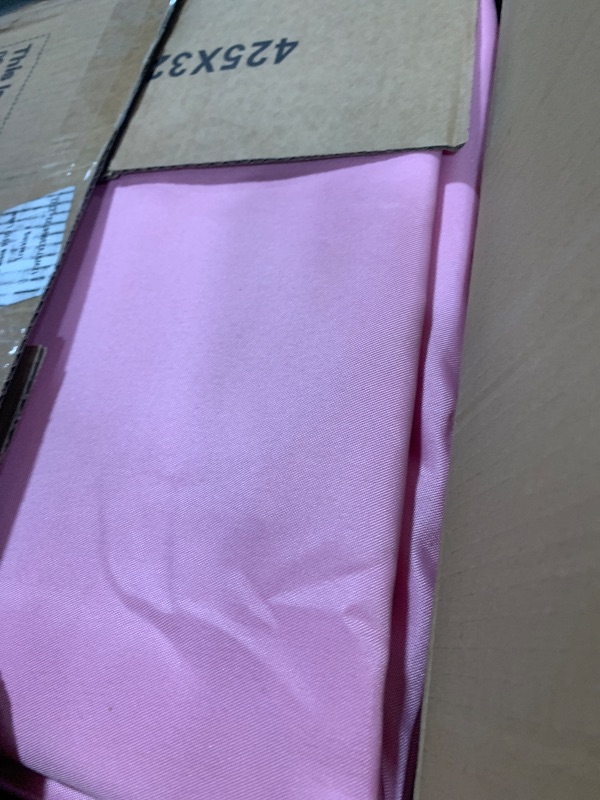 Photo 1 of Dailyset 6-Pack Pink Round Tablecloths, 120 Inches, Stain-Resistant Polyester for 5-6 Ft Round Tables - Washable Table Covers for Weddings, Banquets, Birthday Parties, Events
