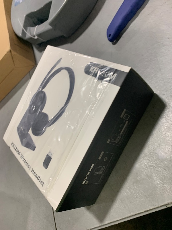 Photo 1 of (2025 Upgraded) Wireless Headset with Mic for Work, Bluetooth Headset with Noise Canceling Microphone with Dongle, Charging Base & Mic Mute, Wireless Headphones for Work from Home/PC/Computer