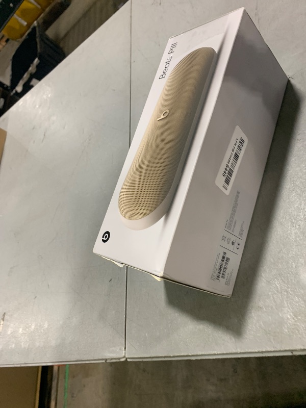 Photo 1 of Beats Pill - Portable Bluetooth Speaker- Up to 24H Battery Life, Water Resistant, Bluetooth, Apple & Android Compatible, Seriously Loud Sound for Home, Outdoor and Travel- Champagne Gold