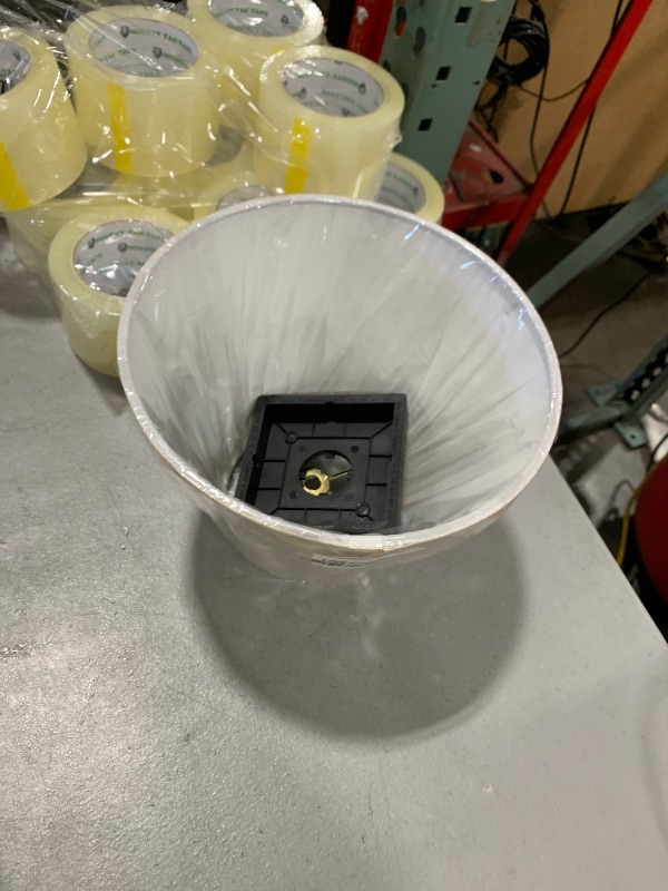 Photo 1 of Aspen Creative 32426A, Transitional Hardback Empire Shaped Spider Construction Lamp Shade in Beige, 9" wide (5" x 9" x 7")