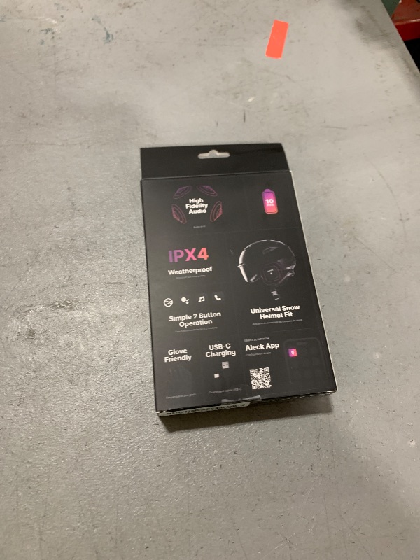 Photo 1 of ALECK Snow Series Core Universal Wireless Bluetooth Helmet Speakers Headphones for Ski and Snowboard Audio-Ready Helmets, Glove Friendly Controls, Microphone Headset for Hands-Free Calls