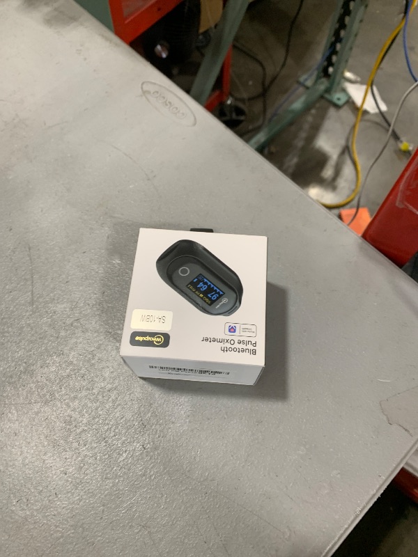 Photo 1 of Wearpulse Rechargeable Pulse Oximeter Fingertip - Continuous Blood Oxygen Saturation Monitor, SpO2 and Pulse Rate Tracking, Finger O2 Pulse Oximeter , APP Report Features with Bluetooth, Audio Reminder