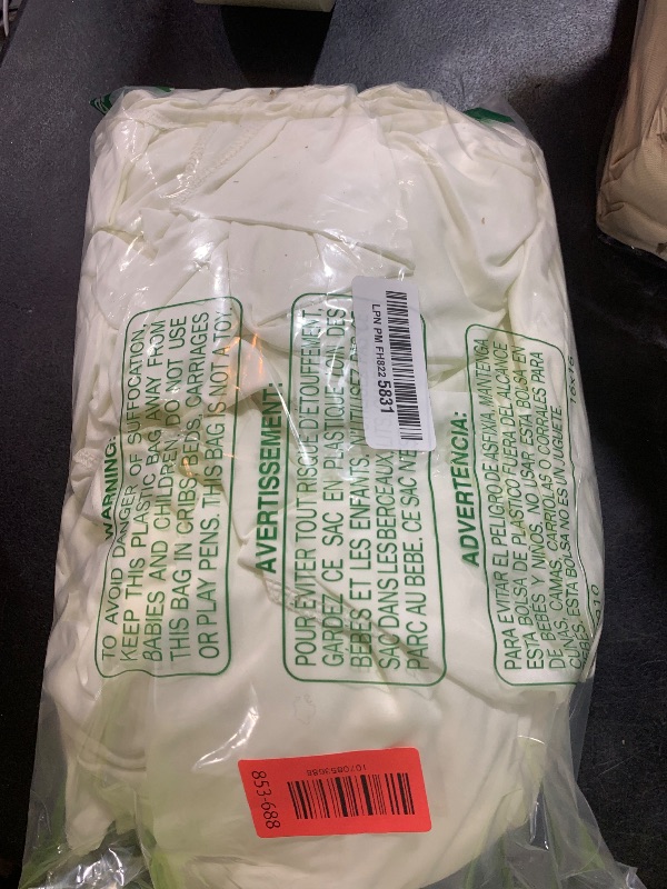 Photo 1 of 10 ft x 10 ft Wrinkle Free Ivory Backdrop Curtain for Wedding Parties, Polyester Ivory Photo Backdrop Drapes 2 Panels 5x10ft for Baby Shower Photoshoot Engagement Birthday Party Photography Background