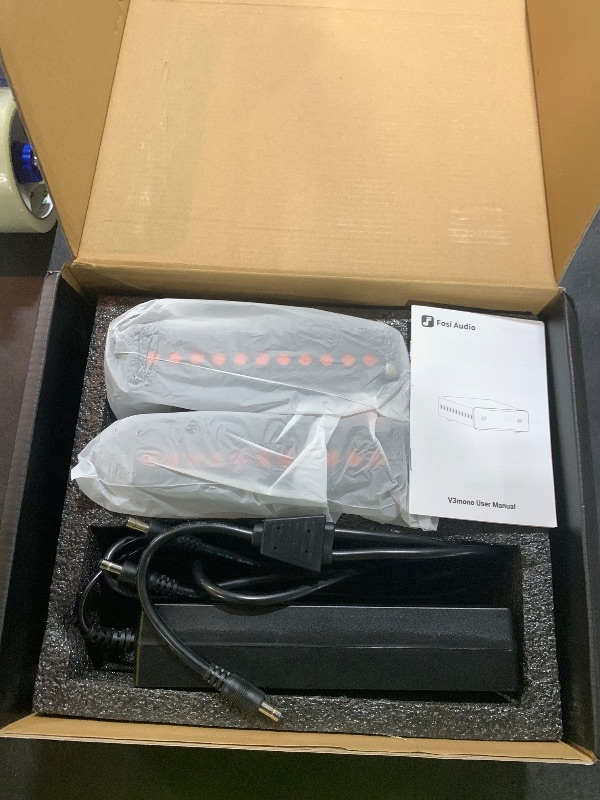 Photo 1 of Fosi Audio Two V3 Mono Power Amplifier 240W Class D AMP with TPA3255 Chip, RCA/XLR Balanced Inputs, 48V/10A Power, for Home Audio Speakers & Home Theater