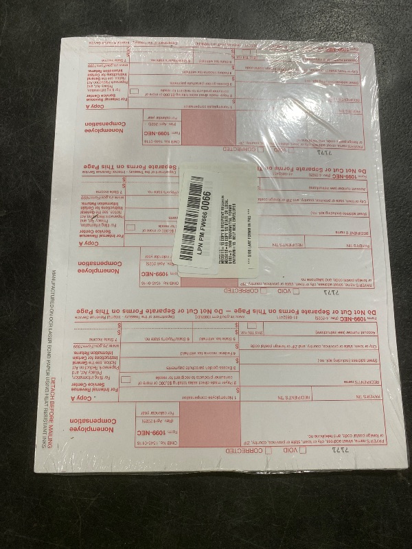 Photo 1 of 1099 NEC Tax Forms 2025 with Envelopes, 4 Part 15 Pack Tax Forms Kit and 15 Self-Seal Envelopes –Great for QuickBooks and Accounting Software, Value Pack for Business - Made in The USA - 15-Pack