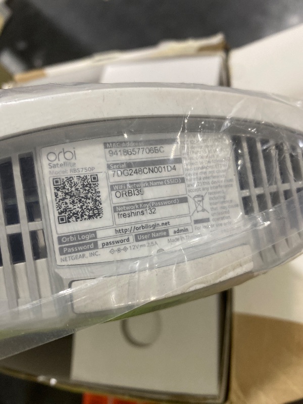 Photo 1 of NETGEAR Orbi Whole Home Tri-Band WiFi 6 Mesh Network System (RBK752P) – Router with 1 Satellite Extender, Security Features, Coverage up to 5,000 sq. ft., 75 Devices, AX5200 802.11ax (Up to 5.2Gbps)