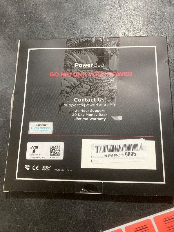 Photo 1 of PowerBear 4K HDMI Cable 10 ft | High Speed Hdmi Cables, Braided Nylon & Gold Connectors, 4K @ 60Hz, Ultra HD, 2K, 1080P, ARC & CL3 Rated | for Laptop, Monitor, PS5, PS4, Xbox One, Fire TV, & More