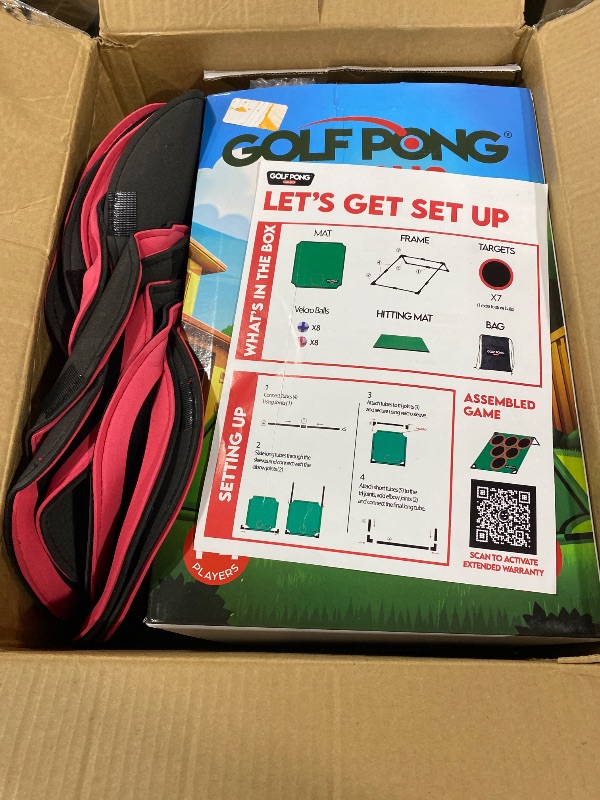 Photo 1 of Golf Pong Versus Edition, (2 Pack) Game Set, Jumbo Backyard Lawn Game, Portable Indoor/Outdoor Chipping Golf Gift for Men, Women & Family