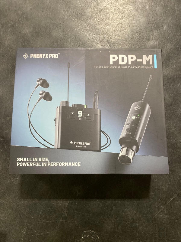 Photo 1 of NON FUNCTIONAL - PARTS ONLY -----------------------------------------------------Phenyx Pro UHF Wireless in-Ear Monitor System, Professional IEM System w/Stereo Monitoring, 16 Frequencies, 200 ft Range, Transmitter & Beltpack Receiver for Studio, Bands, L