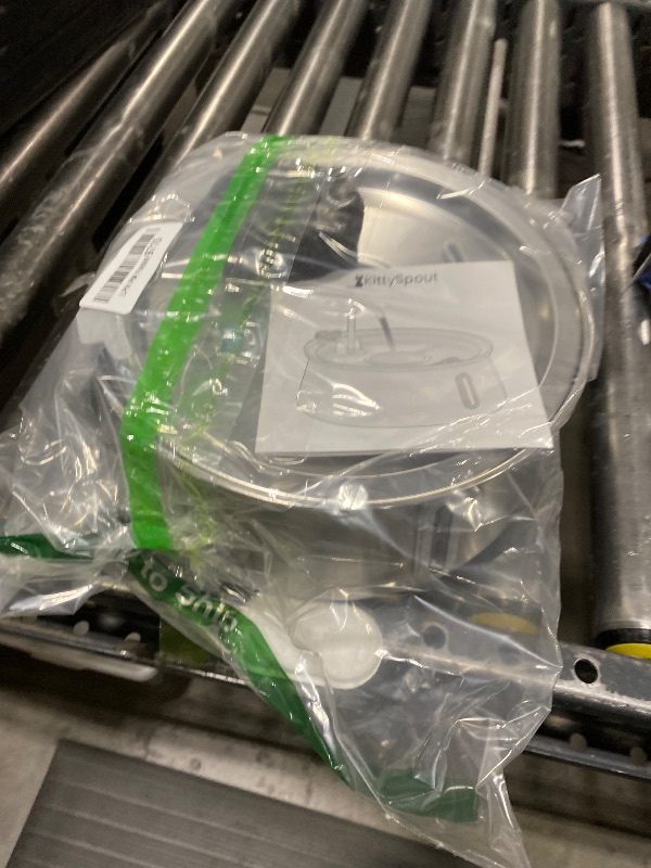 Photo 1 of KittySpout Stainless Steel Cat Water Fountain Automatic Drinking Fountain, Quiet Circulating Water Bowl, Dishwasher Safe, Indoor Pet Fountain for Hydrated Healthy Cats (Stainless Steel, 4L Corded)