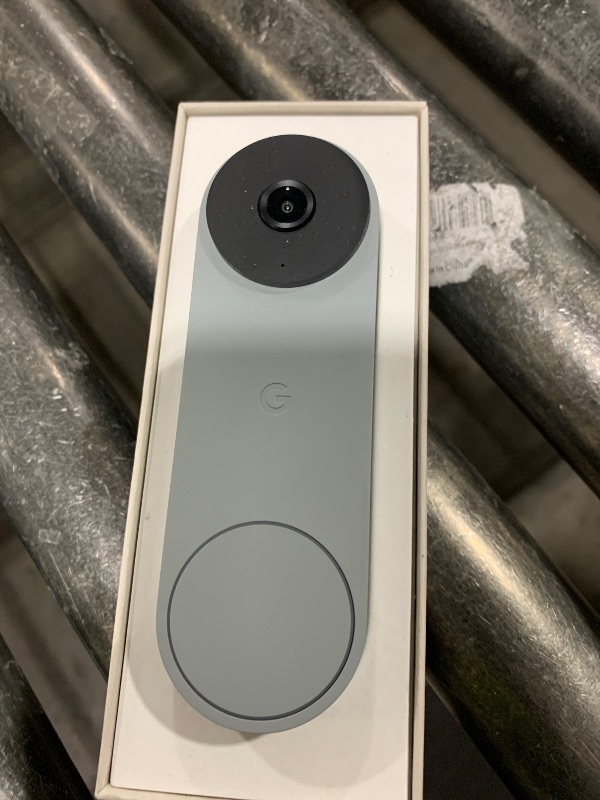 Photo 1 of Google Nest Doorbell (Wired, 3rd Gen) - 2K Video and Gemini, Live View, Night Vision, 2-Way Audio - Works with Google Home - 2025 Model - Hazel