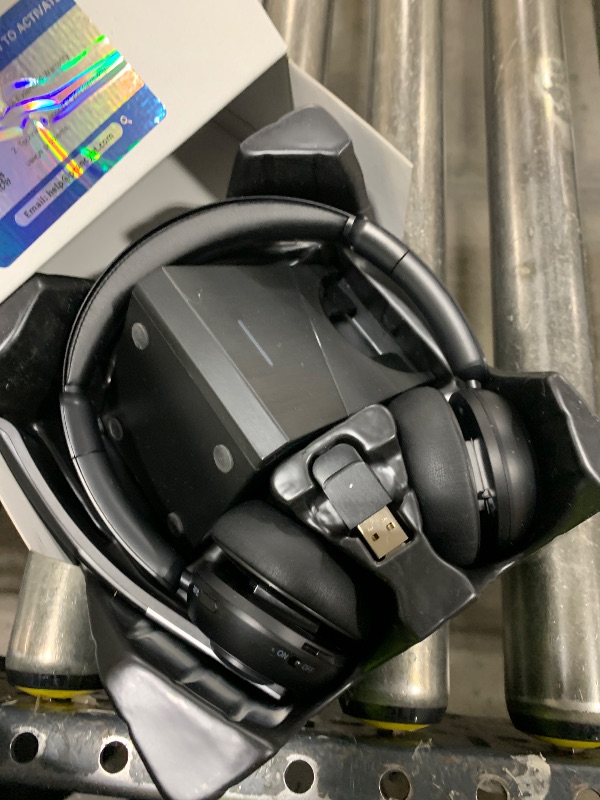 Photo 1 of (2025 Upgraded) Wireless Headset with Mic for Work, Bluetooth Headset with Noise Canceling Microphone with Dongle, Charging Base & Mic Mute, Wireless Headphones for Work from Home/PC/Computer