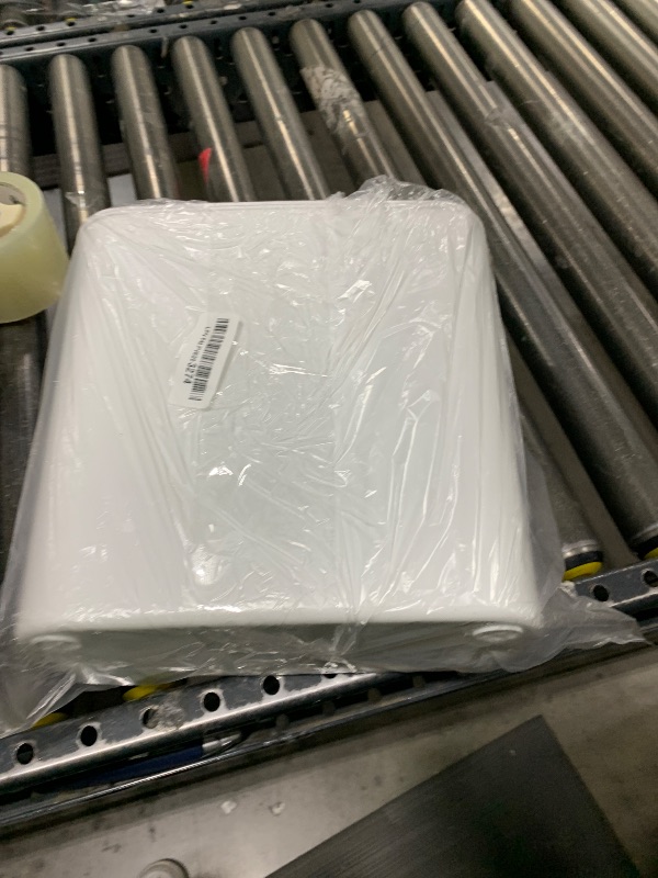 Photo 1 of Cesun Automatic Motion Sensor Bathroom Trash Can with Lid, 2.6 Gallon Touchless Trash Bin, Smart Plastic Slim Garbage Can Small White Wastebasket for Toilet, Office, rv, Bedroom, Living Room