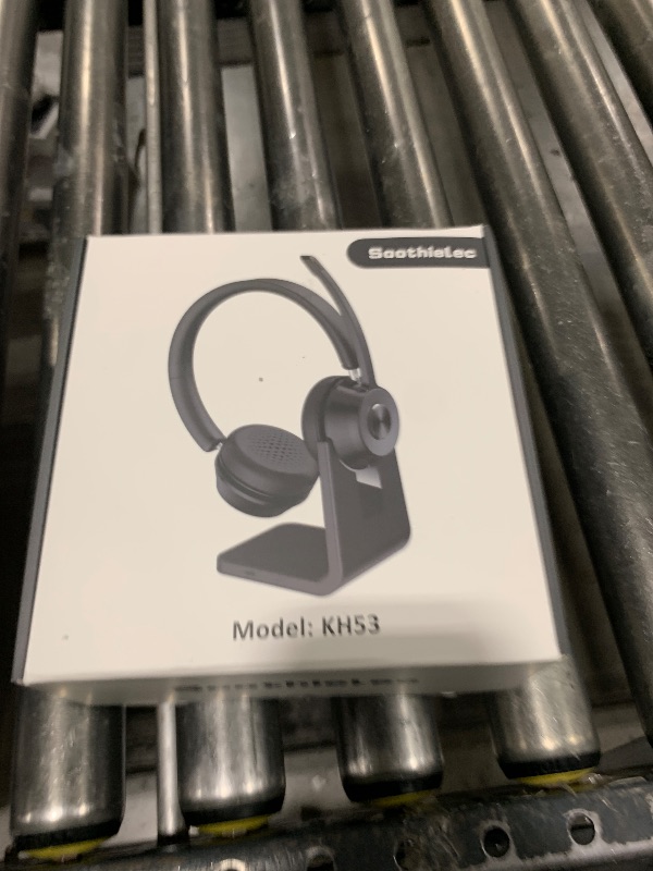 Photo 1 of (Upgraded Version) Wireless Headset, Bluetooth Headset with Noise Cancelling Microphone, Best Headphones with Mic Mute & USB Dongle for PC/Computer/Laptop/Cell Phones/Remote Work/Call Center