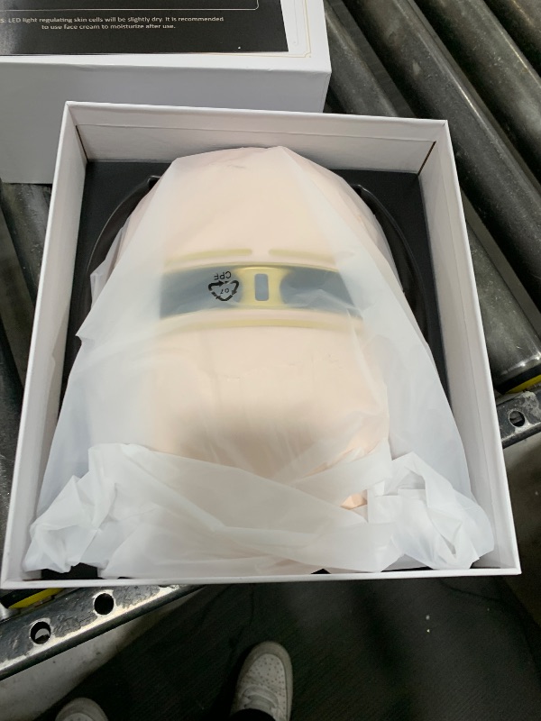 Photo 1 of F FIWENE FSA LED Face Mask Light Therapy, Red Light Therapy for Face Wrinkle, Blue Light Therapy Mask for Face Acne, Rechargeable