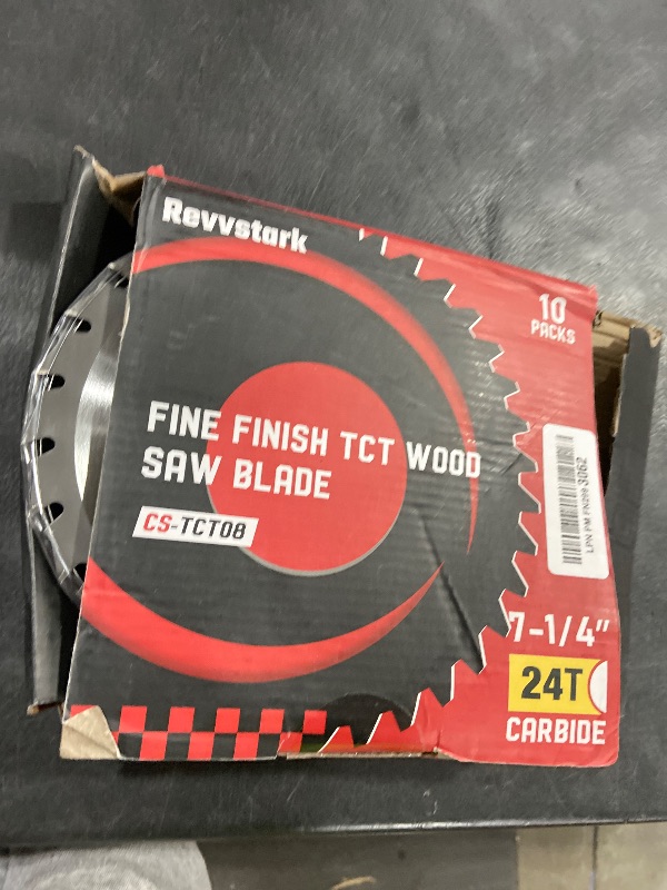 View 2 of 10 Pack Circular Saw Blade 7-1/4" 24T with 5/8" Arbor, Carbide Tipped Teeth, TCT Saw Blades for Cutting Various Wood, Plastic and Composite Materials, Fit Dewalt Craftsman Ryobi Milwaukee