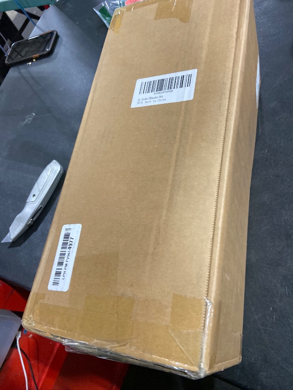 Photo 1 of Beefire 3L Brake Bleeding Kit with Pressure Gauge, Efficient Manual Vacuum Pump System for Brake and Clutch Fluid Change, Complete Set with Adapters (White Tank)