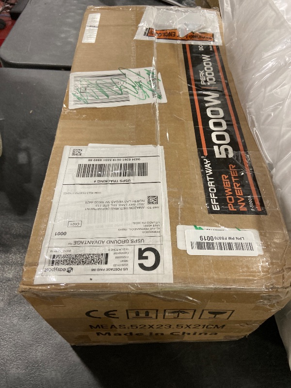 Photo 1 of EFFORTWAY Power Inverter DC 48V to AC 110V/120V Converter with LCD Display, Wireless Controller, Cable Pair,AC outlets USB.RV Travel,Suitable for Camping,and Off-Grid Solar Systems (5000w -48v)