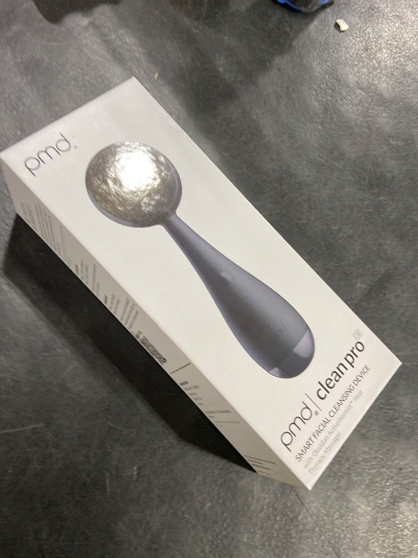 Photo 1 of PMD Clean Pro OB - Smart Facial Cleansing Device with Silicone Brush & Obsidian Gemstone ActiveWarmth Anti-Aging Massager - Waterproof - SonicGlow Vibration - Clear Pores & Blackheads