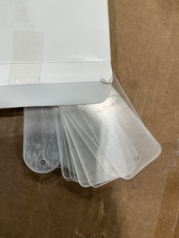 Photo 1 of *PARTIAL SET - See Clerk Notes*
30PCS Acrylic Bookmark Blanks, Clear Acrylic Craft Bookmarks with 30PCS Colorful Tassels, Transparent Rectangle Round Bookmarks Bulk for DIY Crafts Hanging Gift Tag Price Tags(3 Shape)