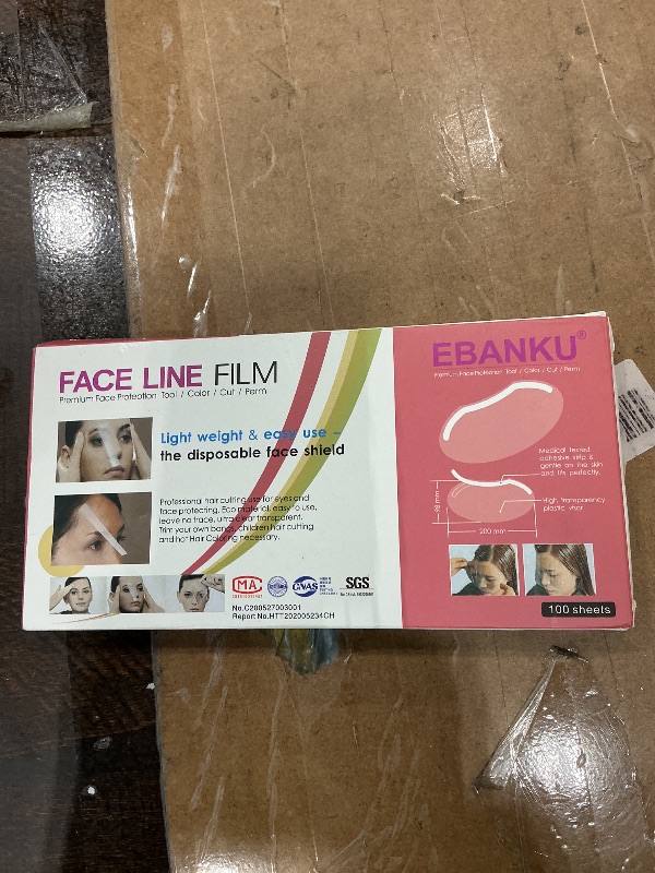 Photo 1 of 100 PCS Microblading Makeup Shower Face Shields Visors, Disposable Face Shields Masks for Hairspray Salon Supplies and Eyelash Extensions Eye Eyelid Surgery Aftercare