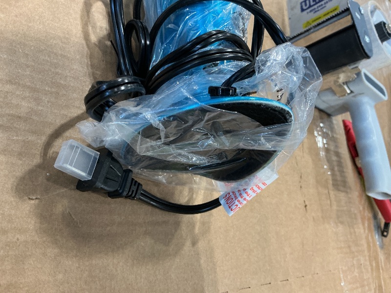 Photo 1 of ***MAJOR DAMAGE*** ***READ CLERK NOTES*** JAMBO 16" Beautiful Lamp- Blue with White/Blue Wax, Relaxing Liquid Light, Night Light Nightlight, Home Decor Living Room Office Bedroom Lamp for Adults Teens Kids, Magma Motion