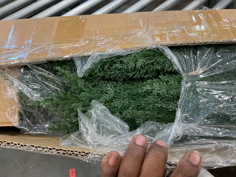 Photo 1 of *MISSING PARTS - See Clerk Notes*
4FT Artificial Cedar Topiary Trees Set of 2 with Ground Spike, UV Resistant Fake Plants Bushes Shrubs, Faux Arborvitae Cypress Pine Privacy Tree for Outdoor Indoor Planters, Yard Porch Christmas Decor