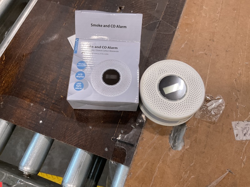 Photo 1 of 10-Year Battery Wireless Interconnected Smoke and Carbon Monoxide Detector, Smart Interlink Smoke CO Alarm with Digital Display, Fire and CO Combo Alarm for Home (1 Pack)