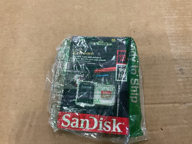 Photo 1 of ***32GB***SanDisk 512GB Extreme microSDXC UHS-I Memory Card with Adapter - Up to 190MB/s, C10, U3, V30, 4K, 5K, A2, Micro SD Card - SDSQXAV-512G-GN6MA