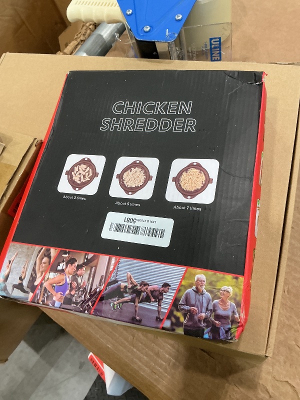 Photo 1 of *MISSING PARTS*
Chicken Shredder Tool Twist Pro - Large Meat Shredder for Chicken Breast, Pulled Pork, Beef with Upgraded Stainless Steel Spikes Wall Mounted Design BPA-Free Kitchen Essentials Gadgets (Black/Black)