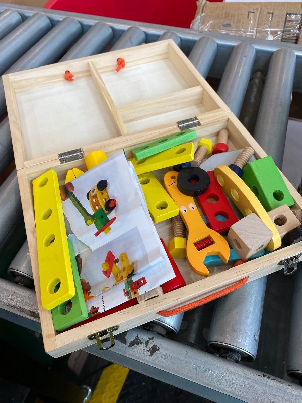 Photo 1 of *MISSING PARTS UNKNOWN*
KIDWILL Kids Tool Set with Electric Drill & DIY Stickers, Toddler Tool Set for Kids Ages 3-5 Year Old Boys Girls, Pretend Play STEM Montessori Educational Construction Toys